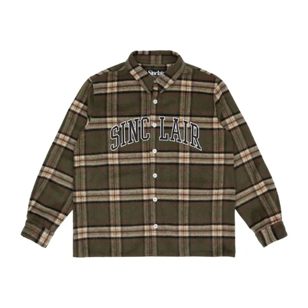 Sinclair Tackle Twill Flannel Shirt - Olive