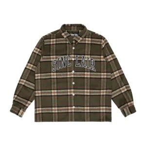 Sinclair Tackle Twill Flannel Shirt - Olive
