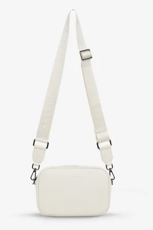 STATUS ANXIETY PLUNDER BAG WITH WEBBED STRAP - CHALK