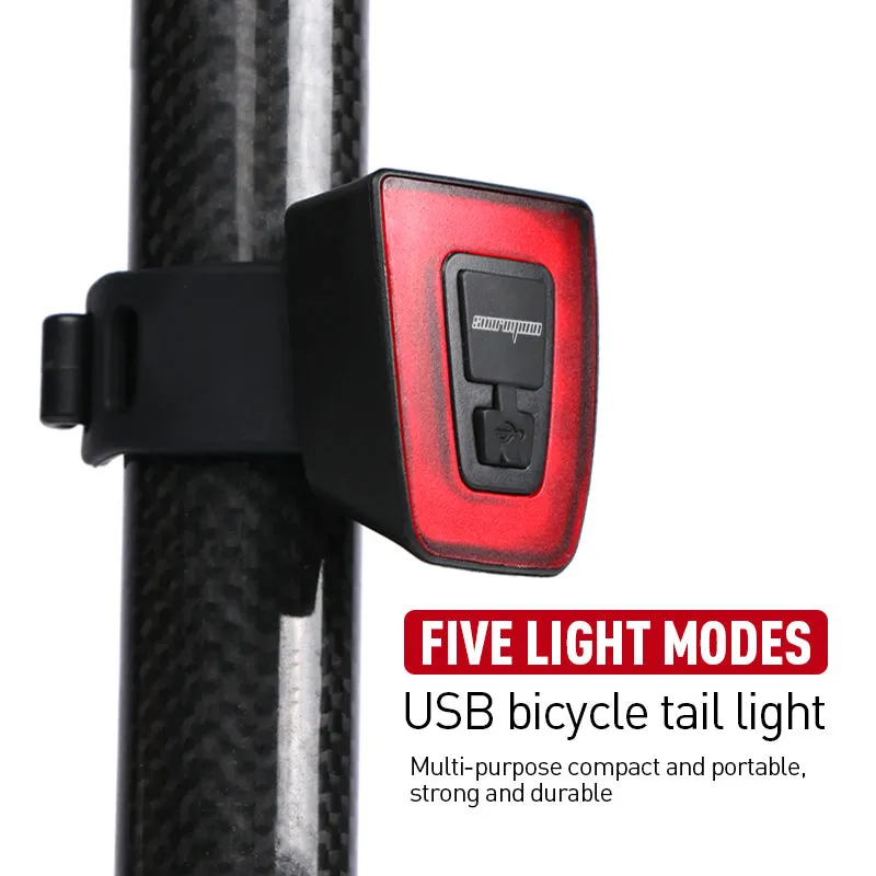 Sunrimoon USB Rechargeable Rear Tail Bike Light
