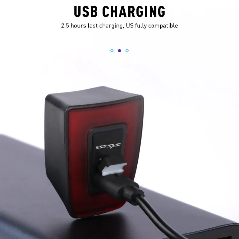 Sunrimoon USB Rechargeable Rear Tail Bike Light