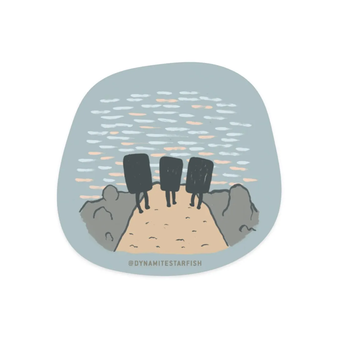 Sunset Boulderers — Bouldering Sticker