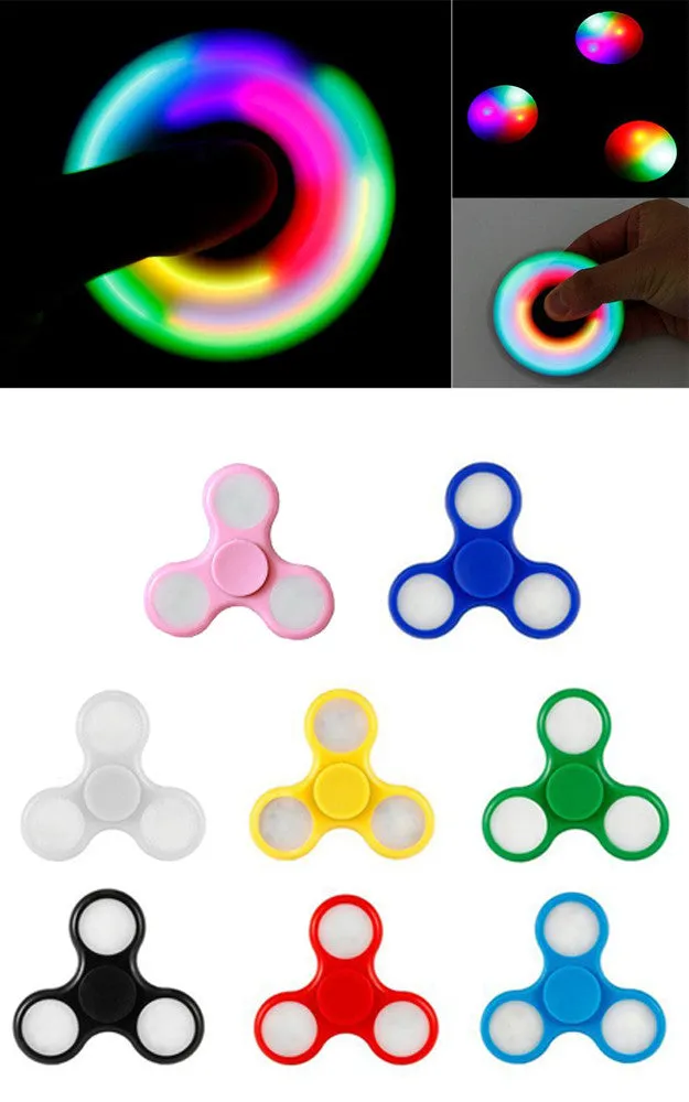 T01-1 White LED Fidget Spinner with Switch #6