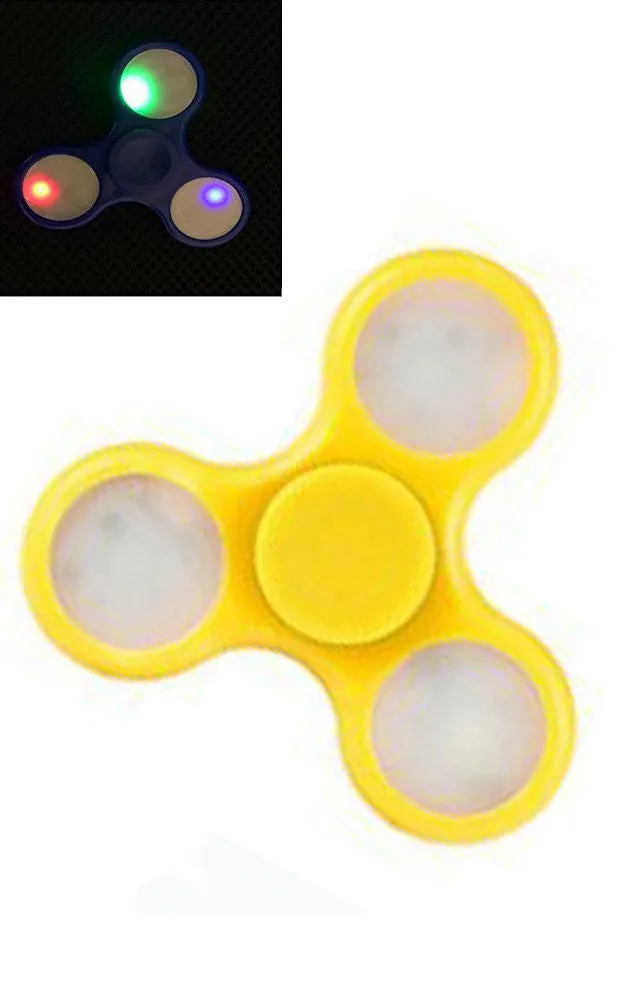 T01-1 Yellow LED Fidget Spinner with Switch #7