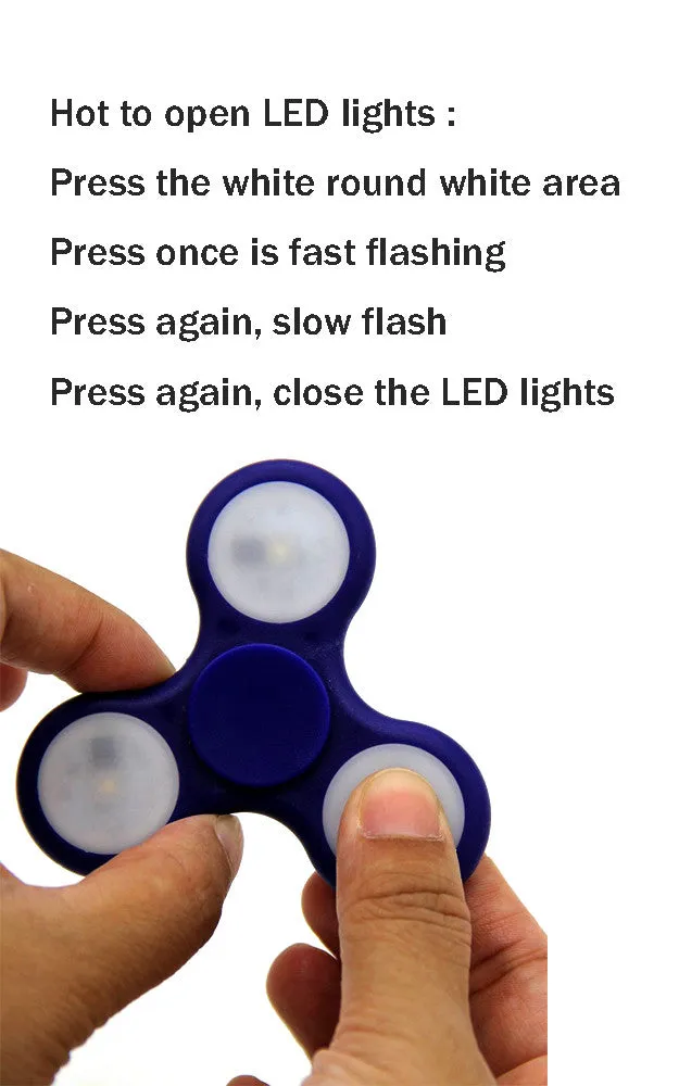 T01-1 Yellow LED Fidget Spinner with Switch #7