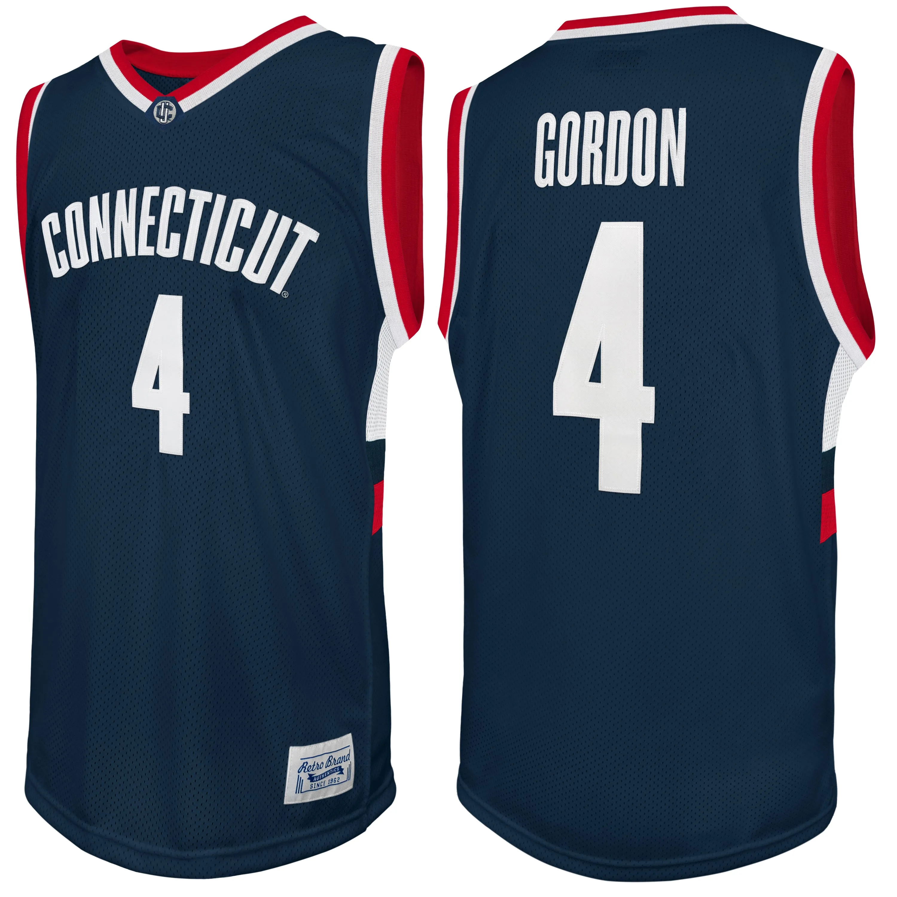 UCONN Huskies Ben Gordon Tackle Twill Throwback Jersey