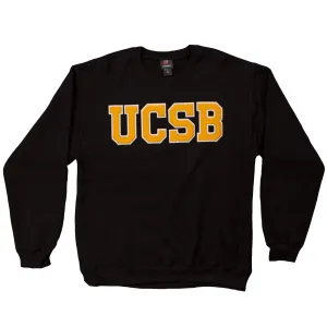 UCSB Applique Crewneck – Black