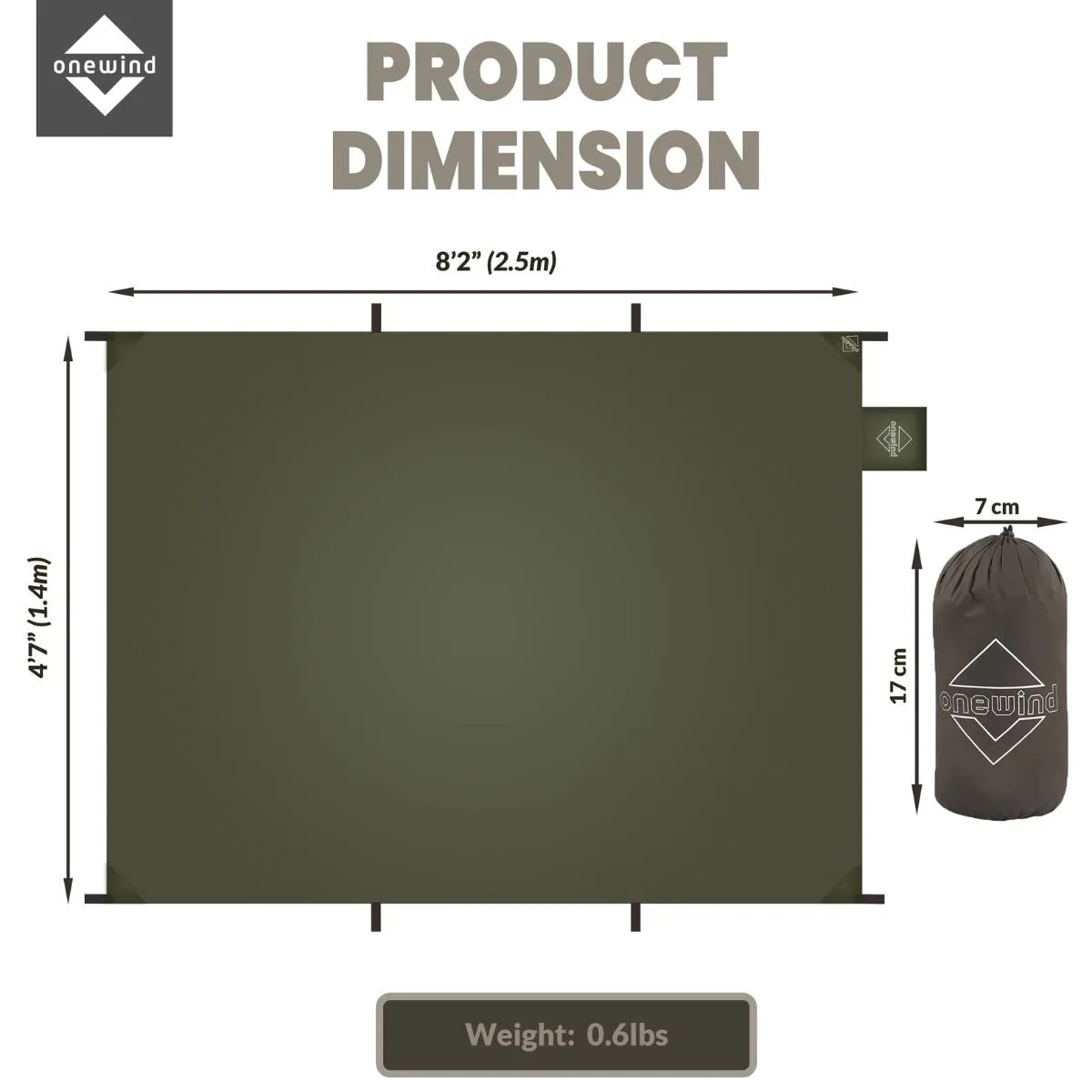 Ultralight Silnylon Shelter Footprint Ground Mat