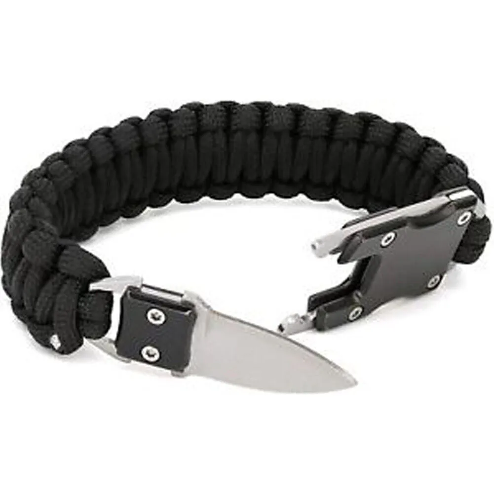 US 2-4 Pack Paracord Bracelet Survival Tactical Wrist Band Braided EDC Survival